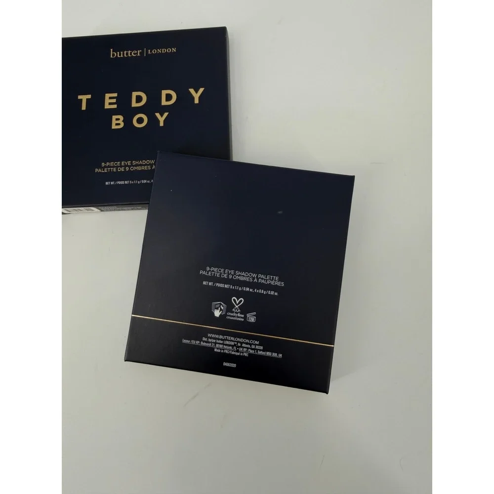 NEW butter LONDON Teddy Boy 9-Piece Eye Shadow Palette Neutral Matte Shimmer
